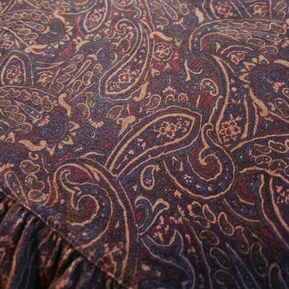 Jones Wear Sport Vintage Cotton Dress  Paisley Pattern Drawstring Waist Size M - Picture 7 of 8